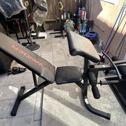 Weider attack Olympic bench