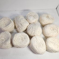 Lot of 2.5 lbs Celestial Slub Yarn w/a bit of dressy sheen 54% Cotton 43% Rayon