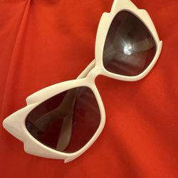 Authentic White Dolce Gabbana Sunglasses 