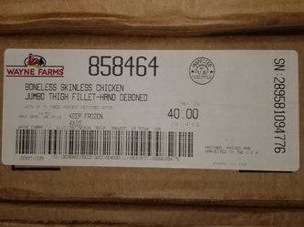 Wayne Farms boneless skinless chicken thighs