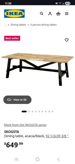 Dining table (solid wood)