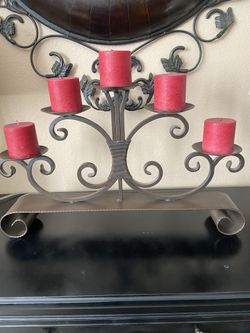 Wrought Iron Candle holder (candles not included)
