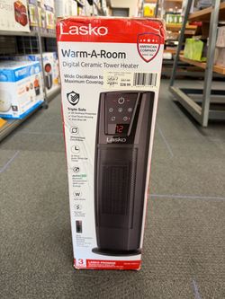 Lasko Ceramic Tower Heater with Remote