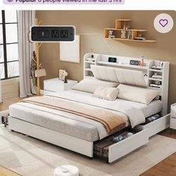 Full Size Bookcase Bed Frame