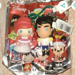 Disney Christmas Ariel & Prince Eric Couple New Collectable Keyrings