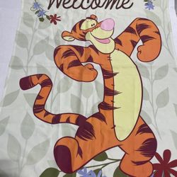 Winnie The Pooh Tigger Welcome Banner Flag