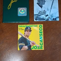 Jose Canseco Talking Baseball Card 
