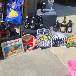 Growlers And Beer Signs
