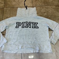 Pink Pullover Hoodie Women Size L