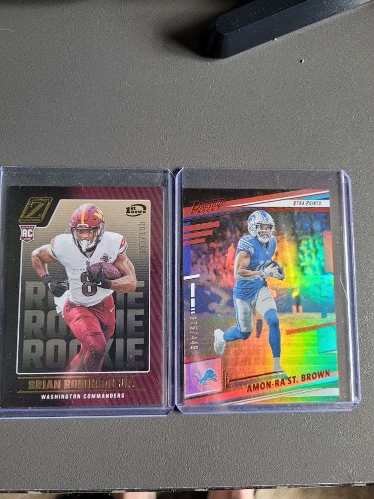 Numbered NFL Cards