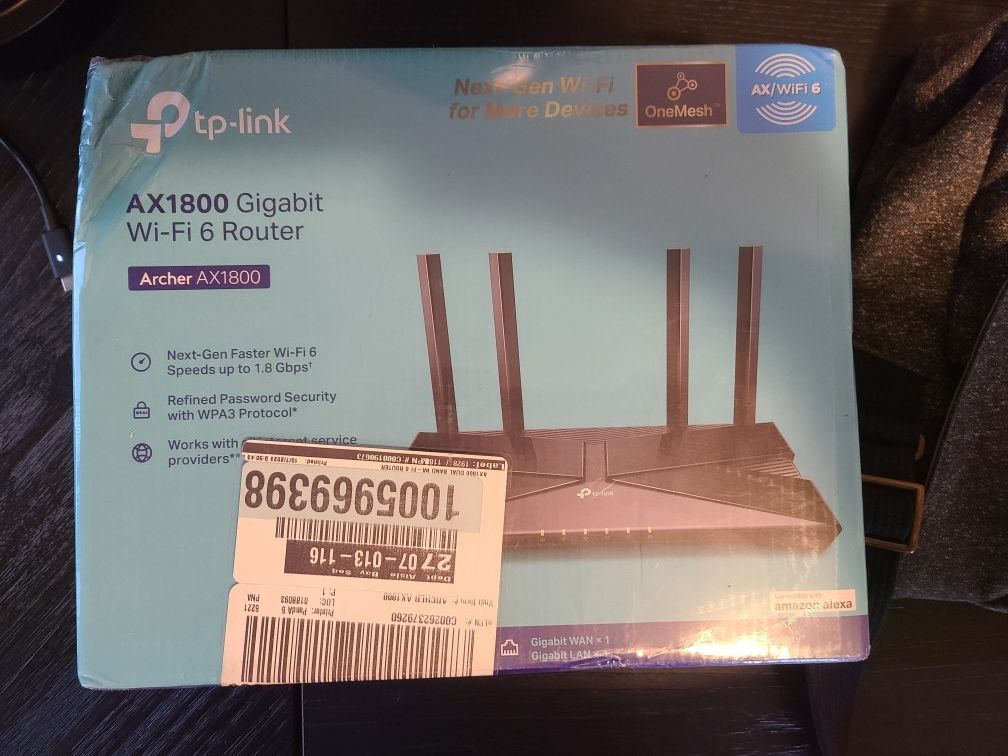 tp-link AX1800 Wi-Fi 6 Mesh Router NEW