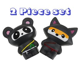 Kawaii Squishy scented Ninja Panda & Ninja Fox