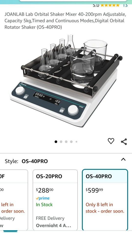 JOANLAB Lab Orbital Shaker Mixer $350