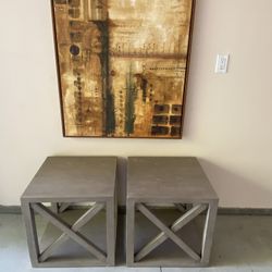 2 Oak Nightstands, side tables, Coffee Tables 
