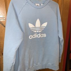 Light Blue Adidas Trifoil Sweatshirt 