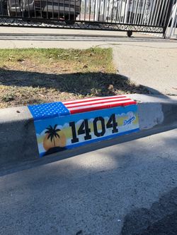American flag top/sunset/dodgers