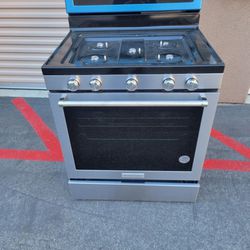 Kitchen Aid stove stainless Steel