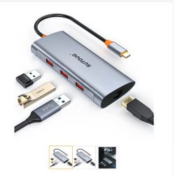 4 in 1 USB C Hub, USB C Adapter, USB Type C to USB 3.1 Adapter with SuperSpeed 10Gbps for MacBook Pro/Air