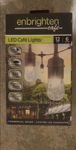 LED Indoor/outdoor String Cafe Lights brand new