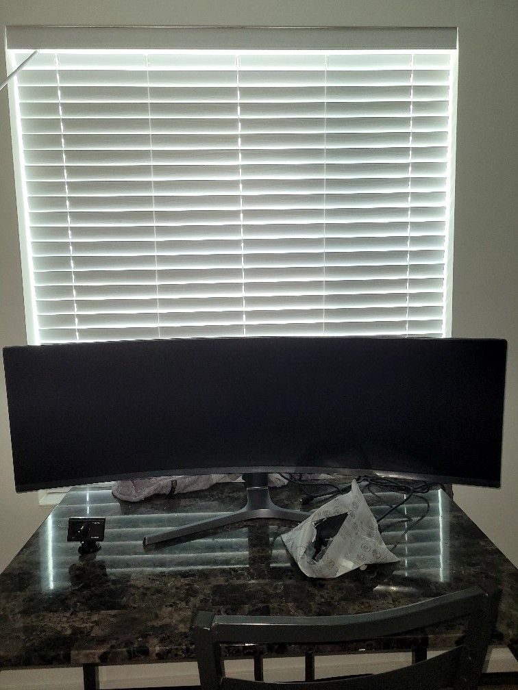 49 In Samsung Computer Monitor With All Attachments