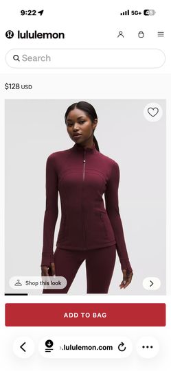 Lululemon Define Jacket Size 6