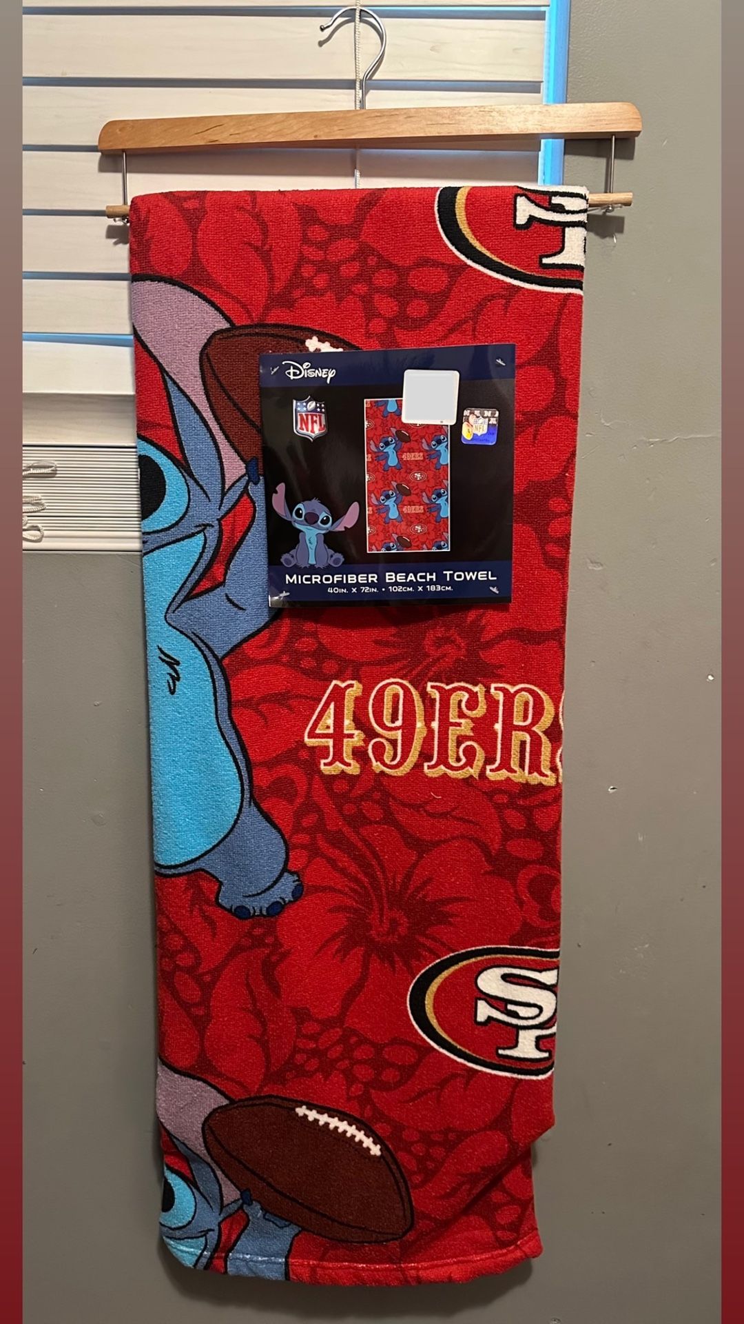 49ers Stitch Beach Towel