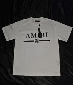 AMIRI MA Bar Logo T-Shirt, White, Sizes S, M, L, & XL