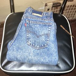 Vintage Levi Jeans And Vintage Jean Jacket 