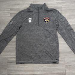 Fanatics Florida Panthers Quarter Zip Sweater Grey Size Small