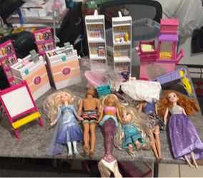 Barbie toys and dolls $30