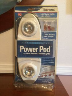 BELL-HOWELL Power-Pod Battery-Operated with Dual Swivel Socket Lights NEW