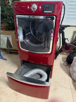 Maytag Maxima Front-Load Dryer with Pedestal