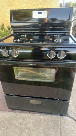 Black whirlpool gas stove