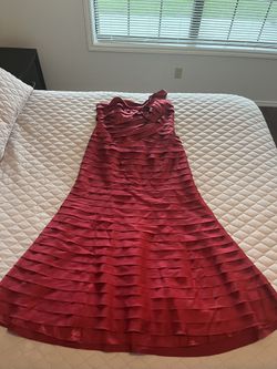 Red  Dress By David’s Bridal Size 16