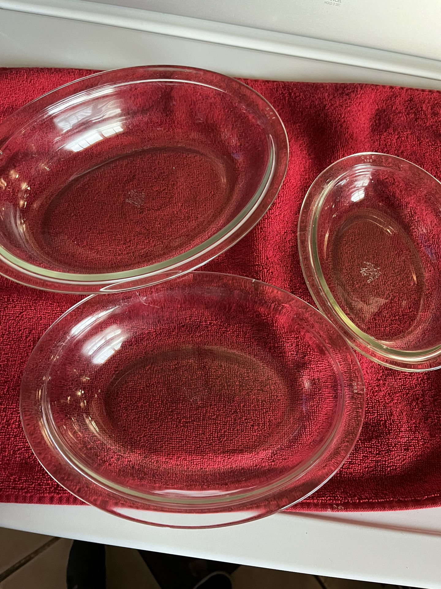 Vintage JAJ Clear Oval Bowls (Pyrex) Made In England 
