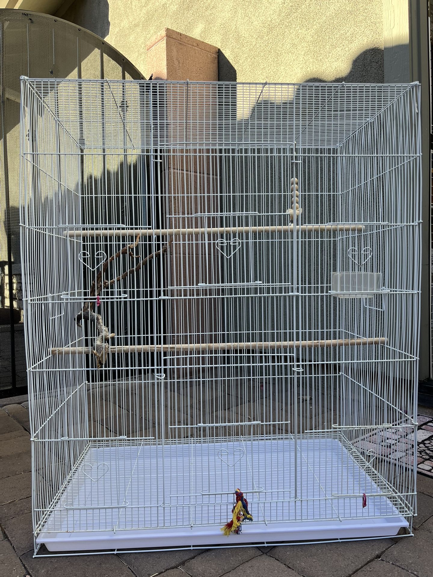 Large White Bird Cage