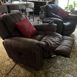 Electric Reclining  Chairs (set)