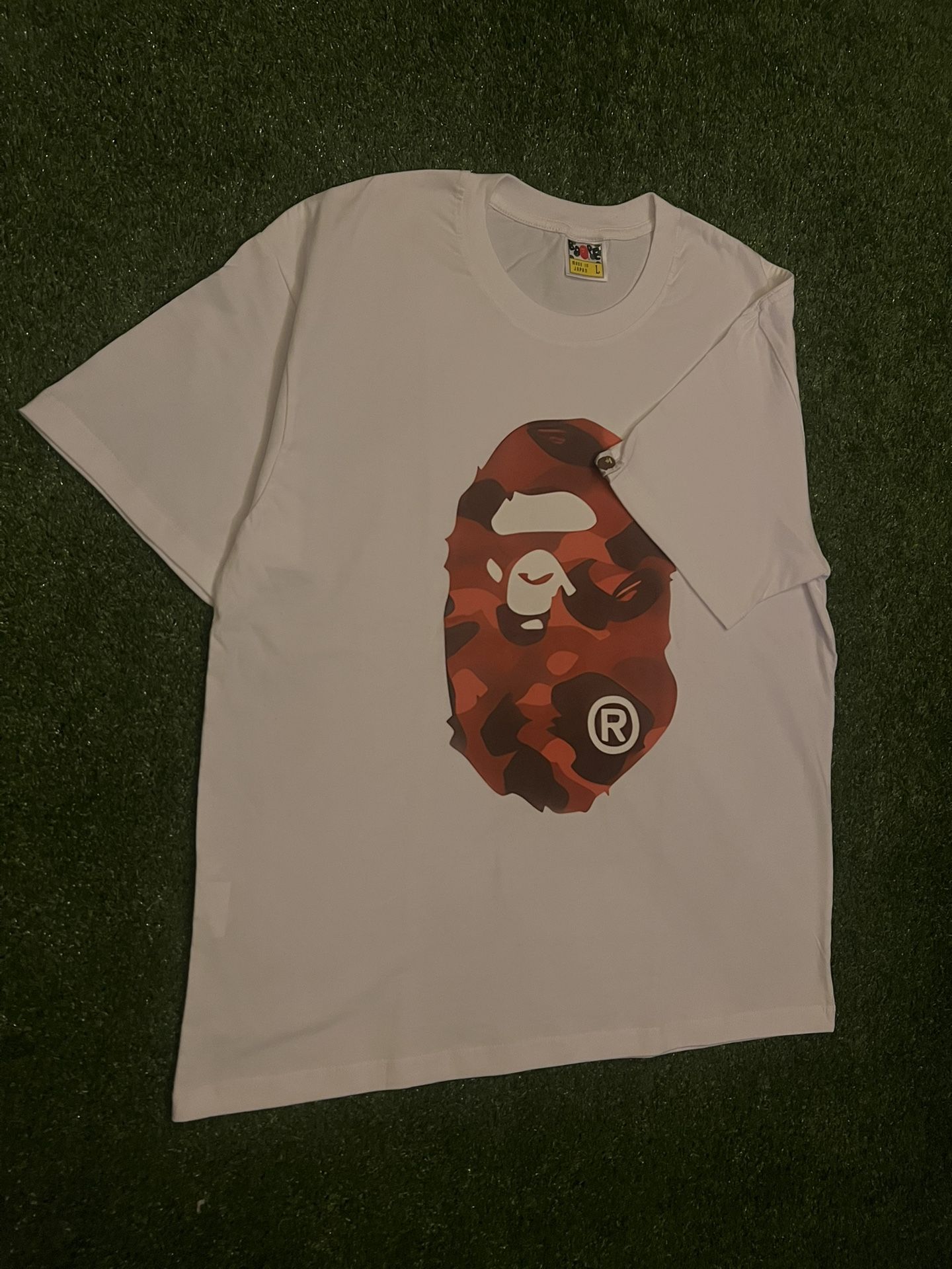 Bape Shirt Red Camo Size Large