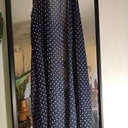 Polka dot maxi dress
