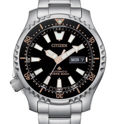 Citizen Stainless Steel automatic Diver Watch with Black Dial men’s watch