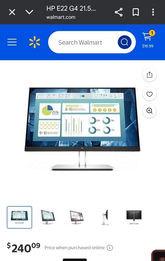 Hp Monitor 21.5 Inch 