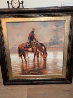 Oasis by Leland Beaman. 42 inch x 42 inch