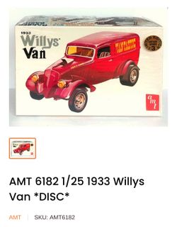 AMT 6182 1/25 1933 Willys Van *DISC*