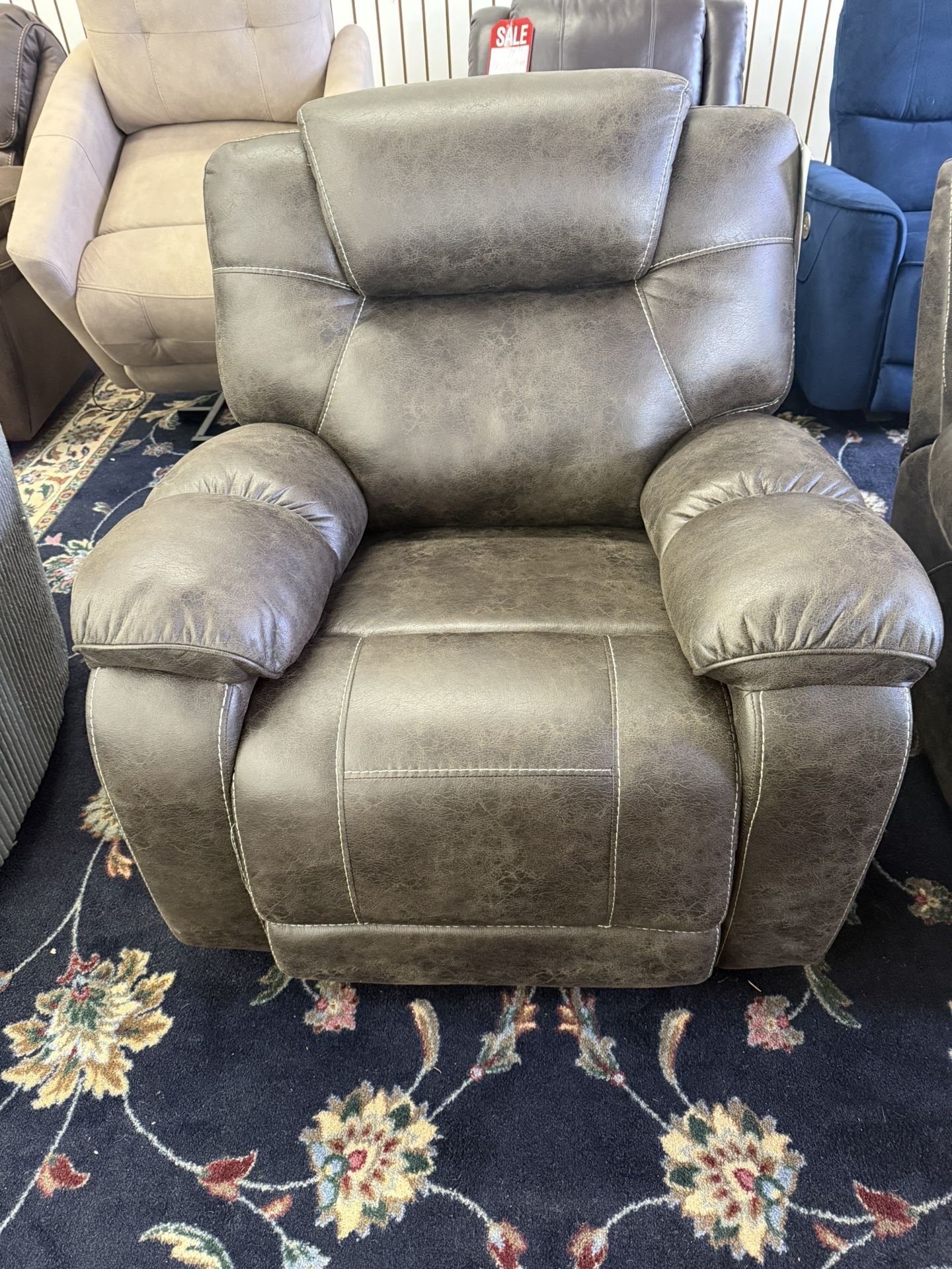 Manual Overstuffed Recliner