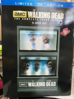Walking Dead Season 3 Limited Editoon Blu Ray 5 Disc & Zombie Head Fish Tank