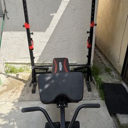 Maidoma Olympic workout bench:Red and black