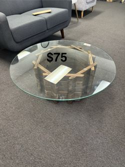 On Sale Wooden  $50 And Glass $75 Coffee Tables