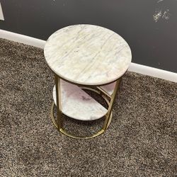 Hard Marble End Table
