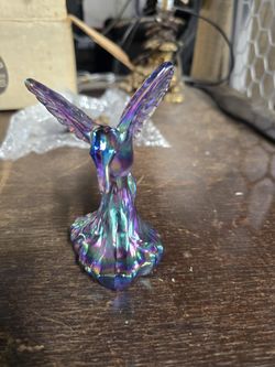 Vintage Fenton Iridescent Hummingbird 