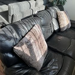 Black Leather Couch